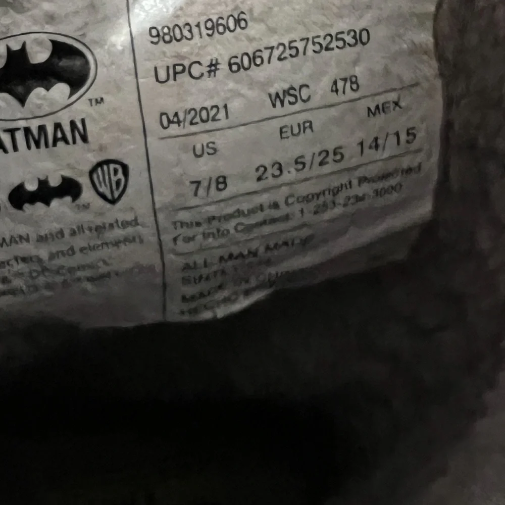 NWT-WESTERN Chief Boys Batman Snow/Rain Lined Boots